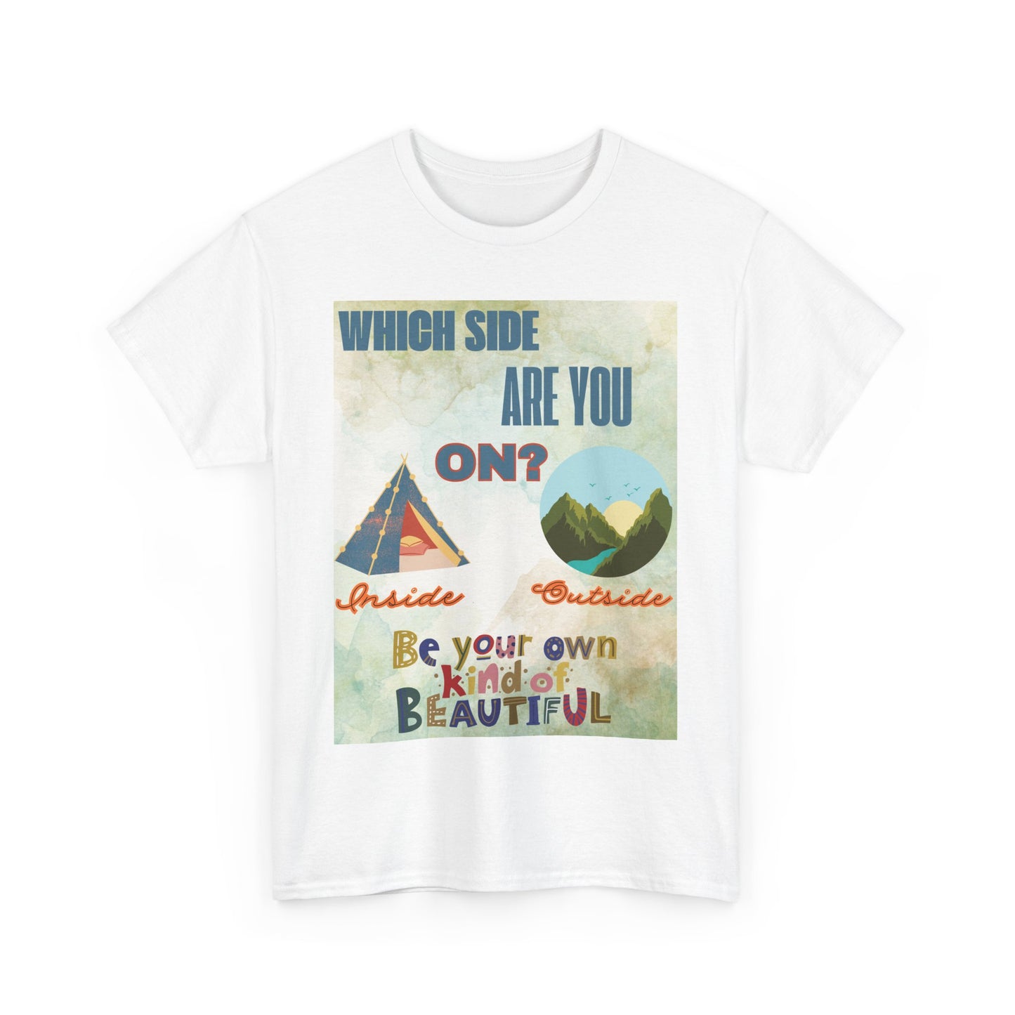 Camiseta de algodón inspiradora "¿De qué lado estás?", 13 colores