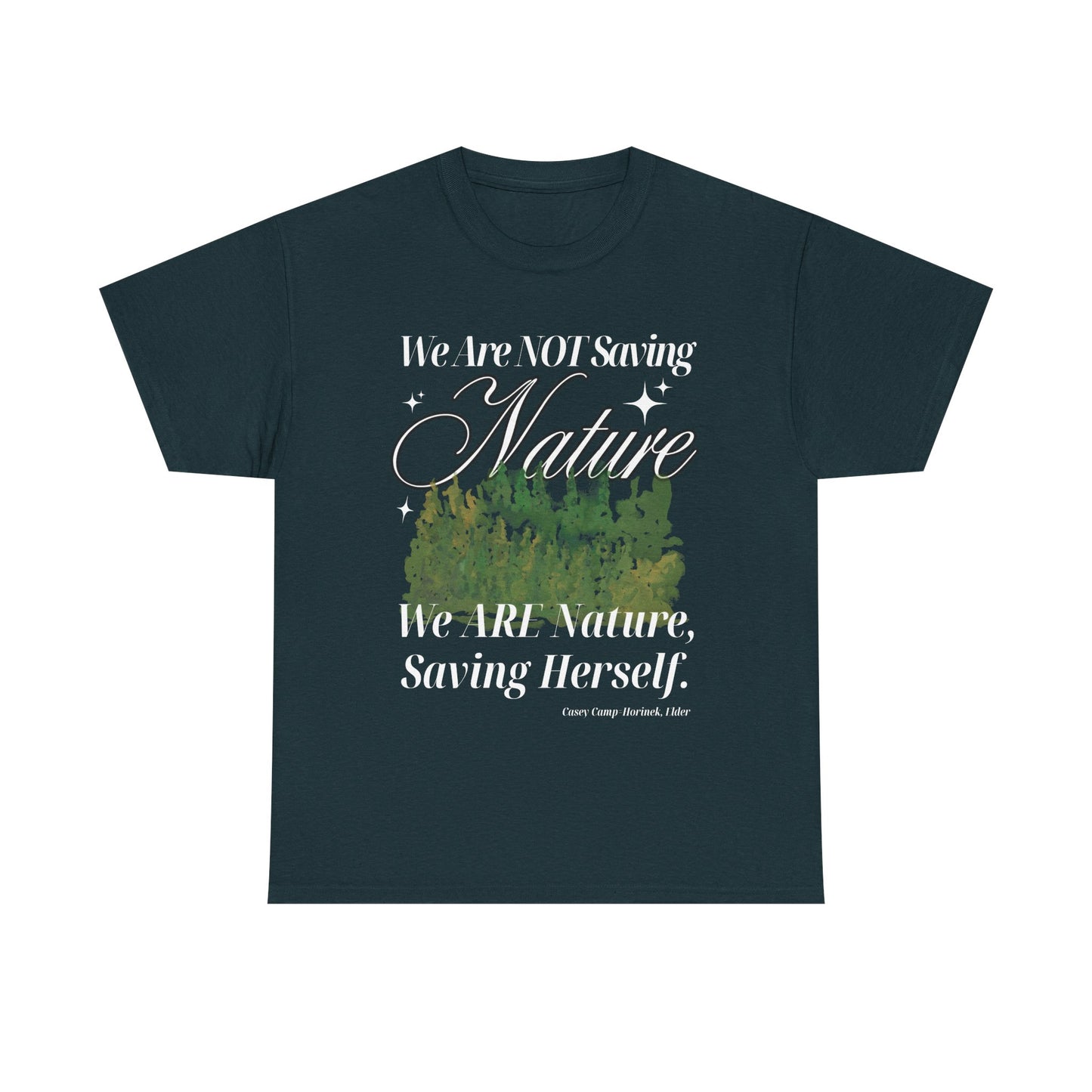 Nature-Inspired Cotton Tee with 8 Color Choices