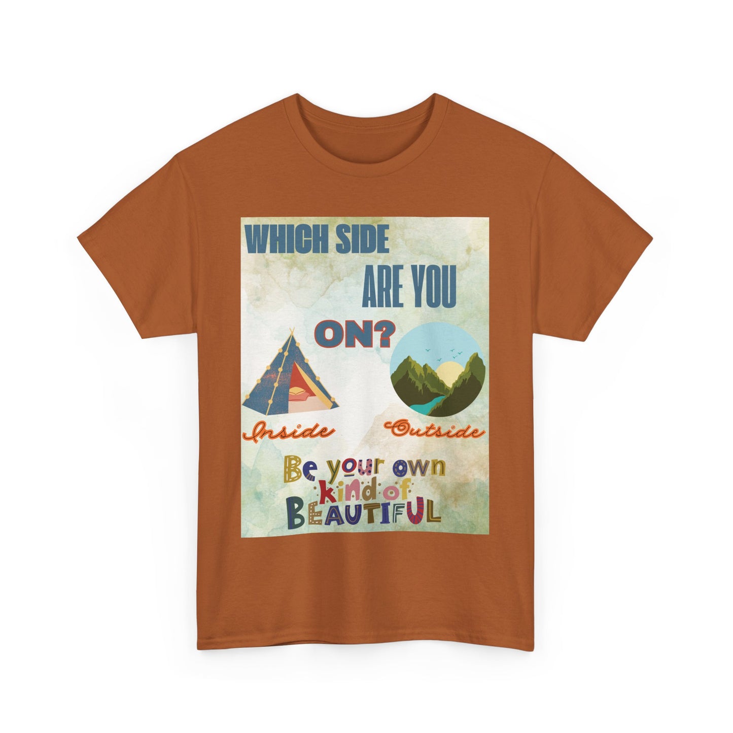 Camiseta de algodón inspiradora "¿De qué lado estás?", 13 colores