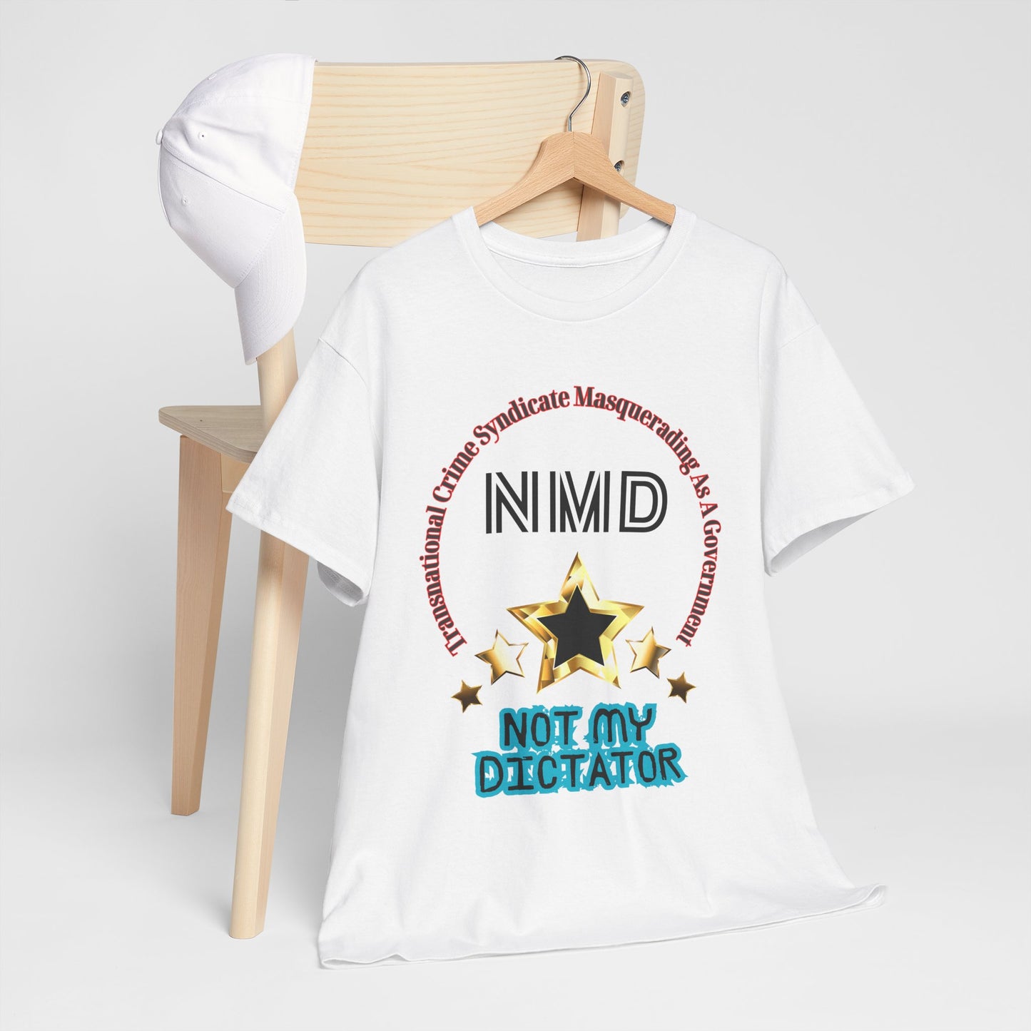 Not My Dictator (NMD-Black) Cotton Tee in 6 Colors