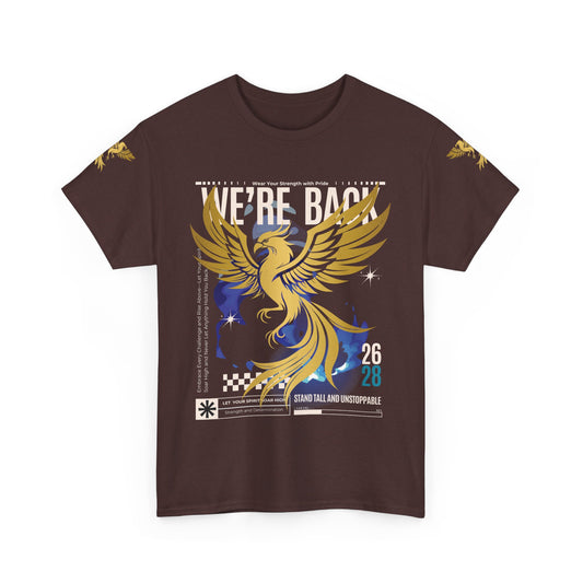Camiseta gráfica Phoenix 'Estamos de vuelta 26 28', 12 colores