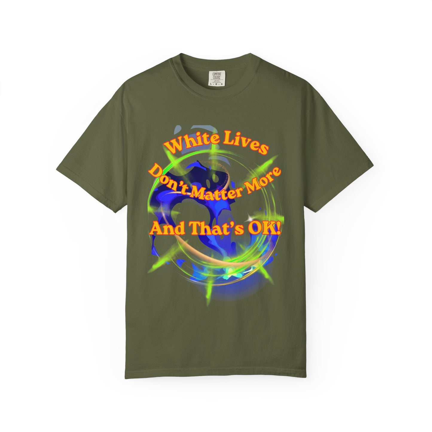 'White Lives Don't Matter More And That's Okay!' T-Shirt