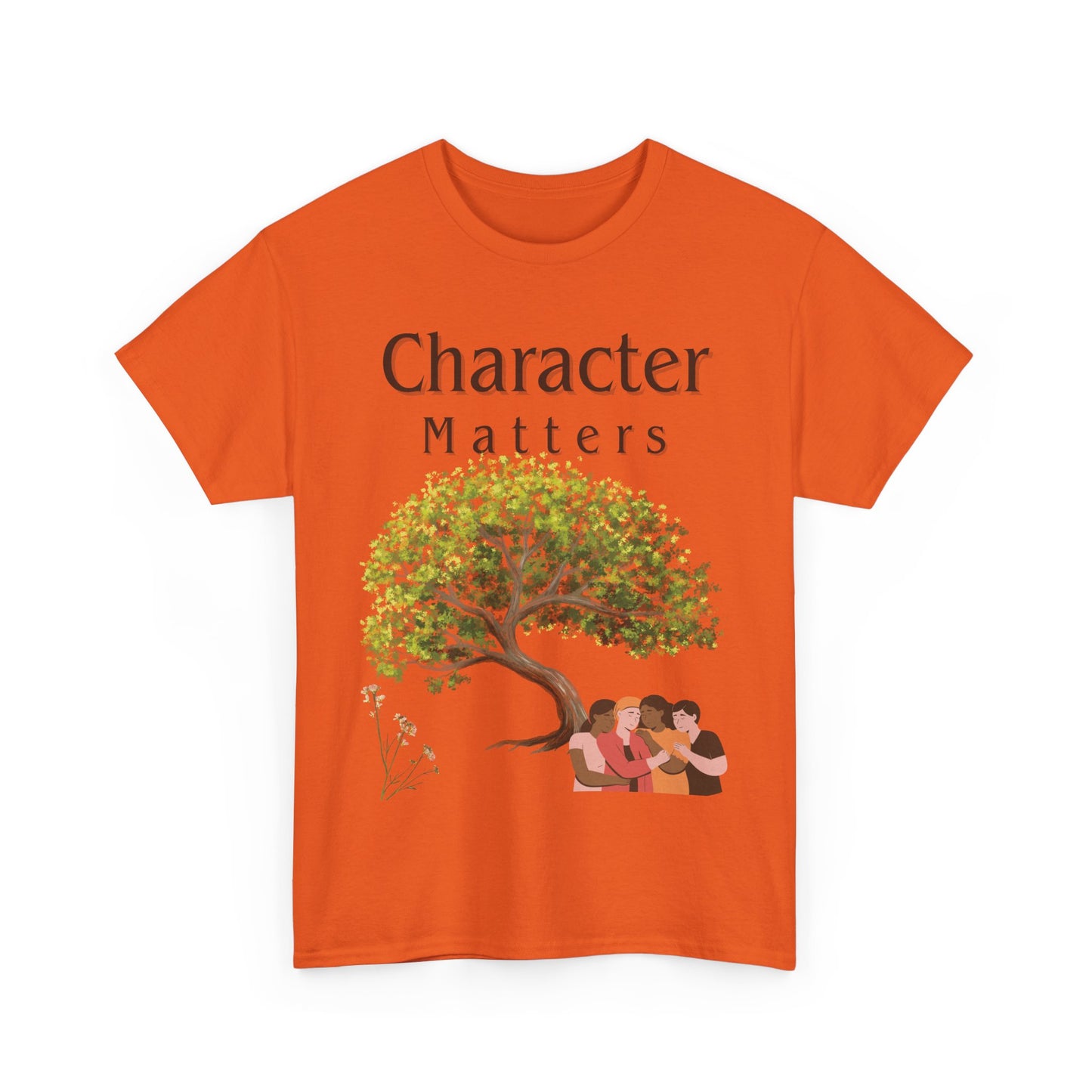Camiseta "El Carácter Importa" de algodón grueso (13 colores)