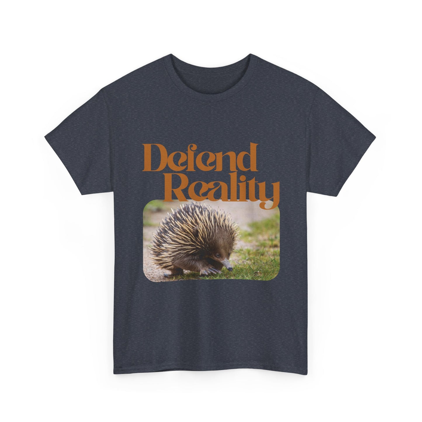 Cotton Hedgehog Tee - 'Defend Reality'