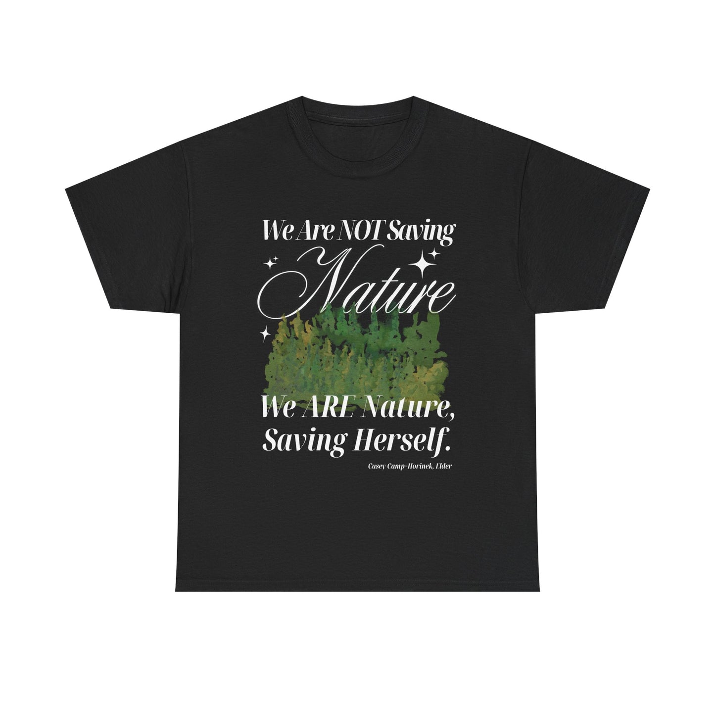 Nature-Inspired Cotton Tee with 8 Color Choices