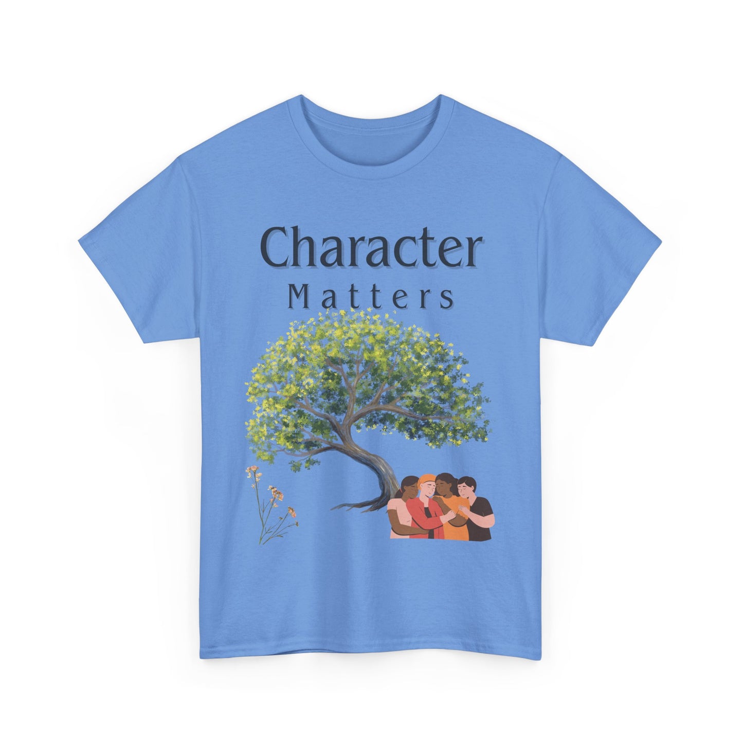 Camiseta "El Carácter Importa" de algodón grueso (13 colores)