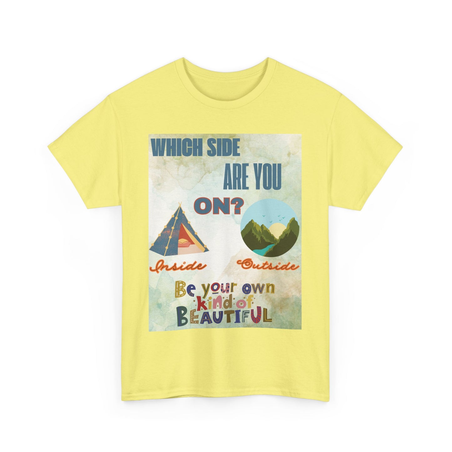 Camiseta de algodón inspiradora "¿De qué lado estás?", 13 colores