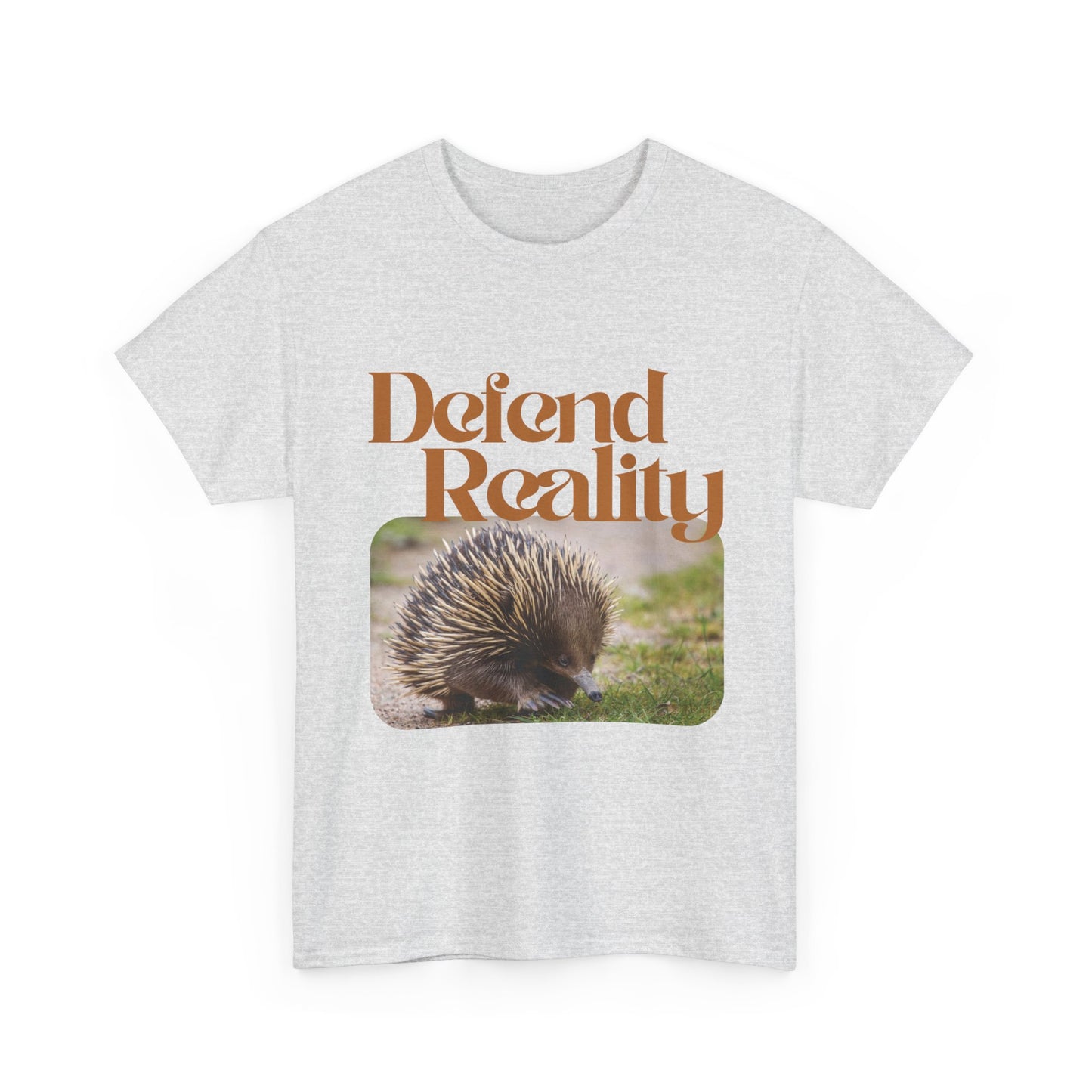Cotton Hedgehog Tee - 'Defend Reality'