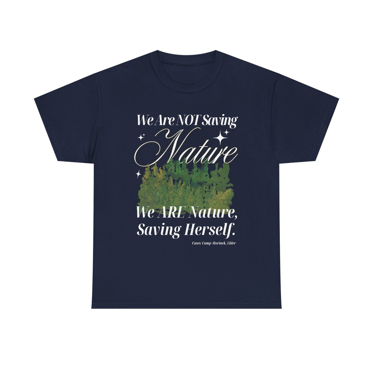 Nature-Inspired Cotton Tee with 8 Color Choices