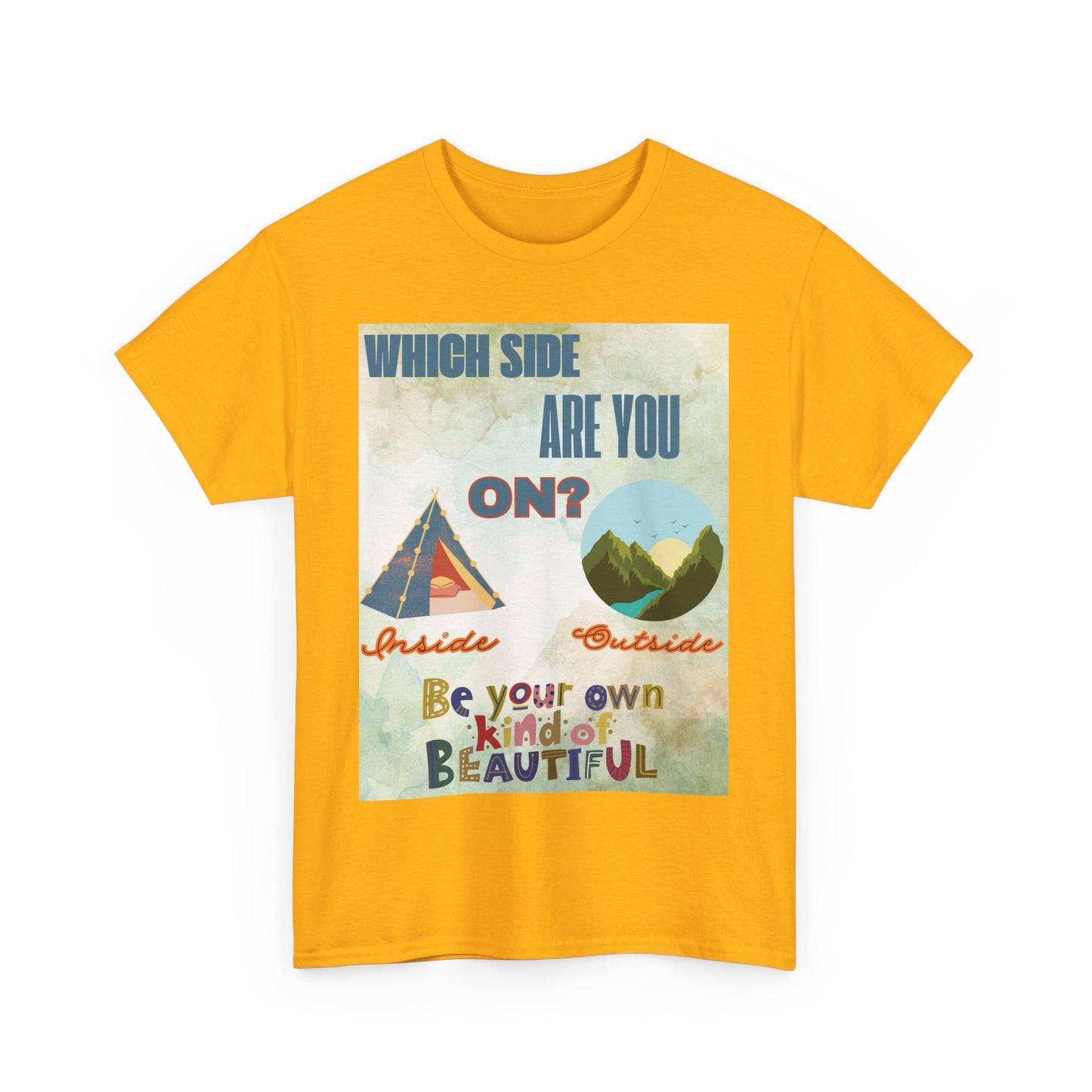 Camiseta de algodón inspiradora "¿De qué lado estás?", 13 colores