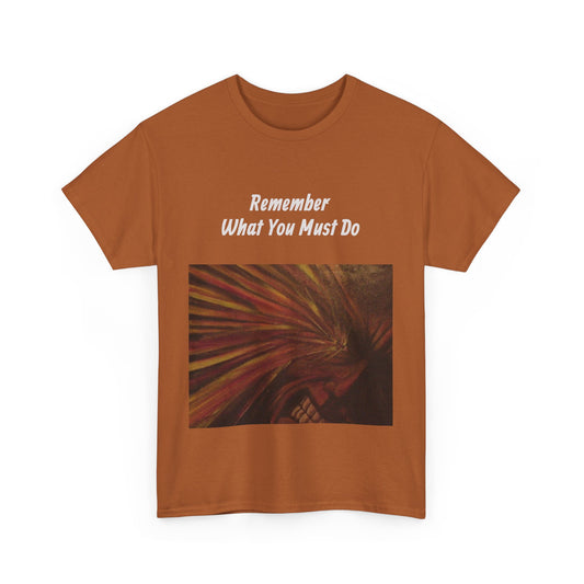 Camiseta artística con estampado a dos caras «Remember»