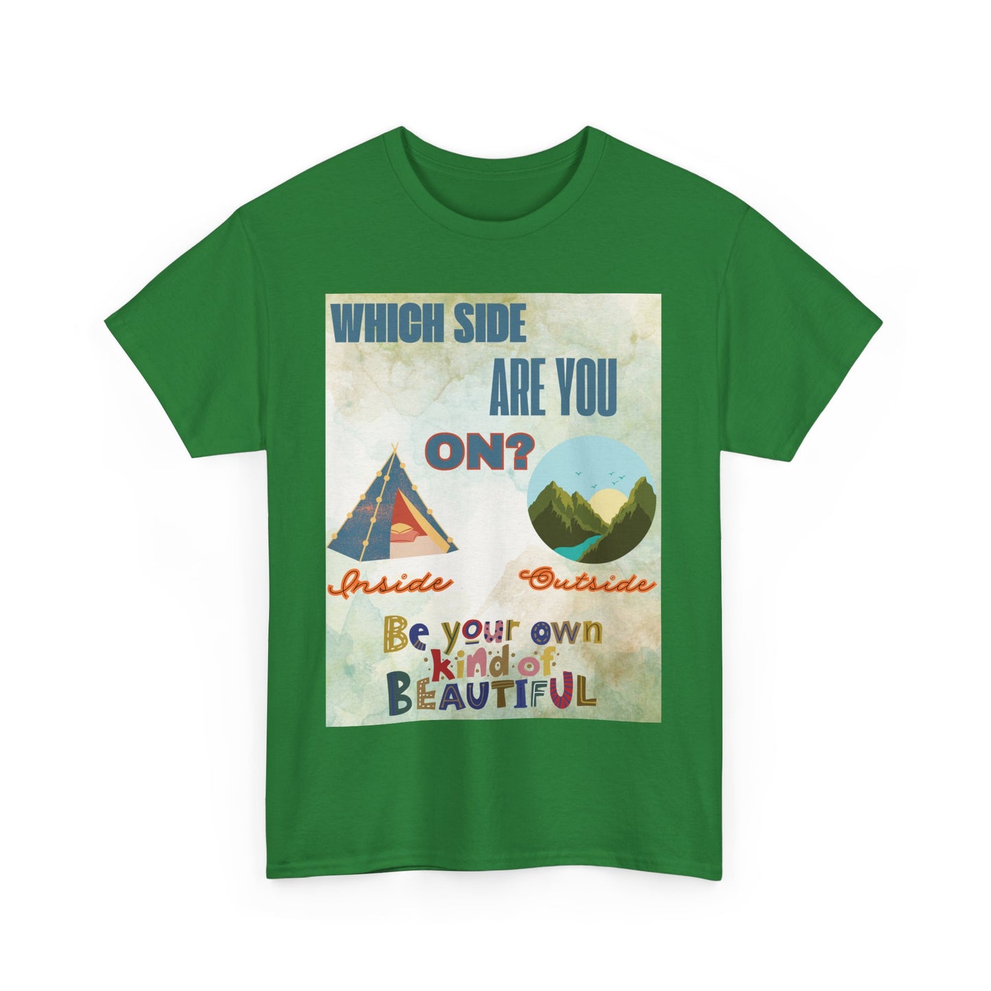 Camiseta de algodón inspiradora "¿De qué lado estás?", 13 colores