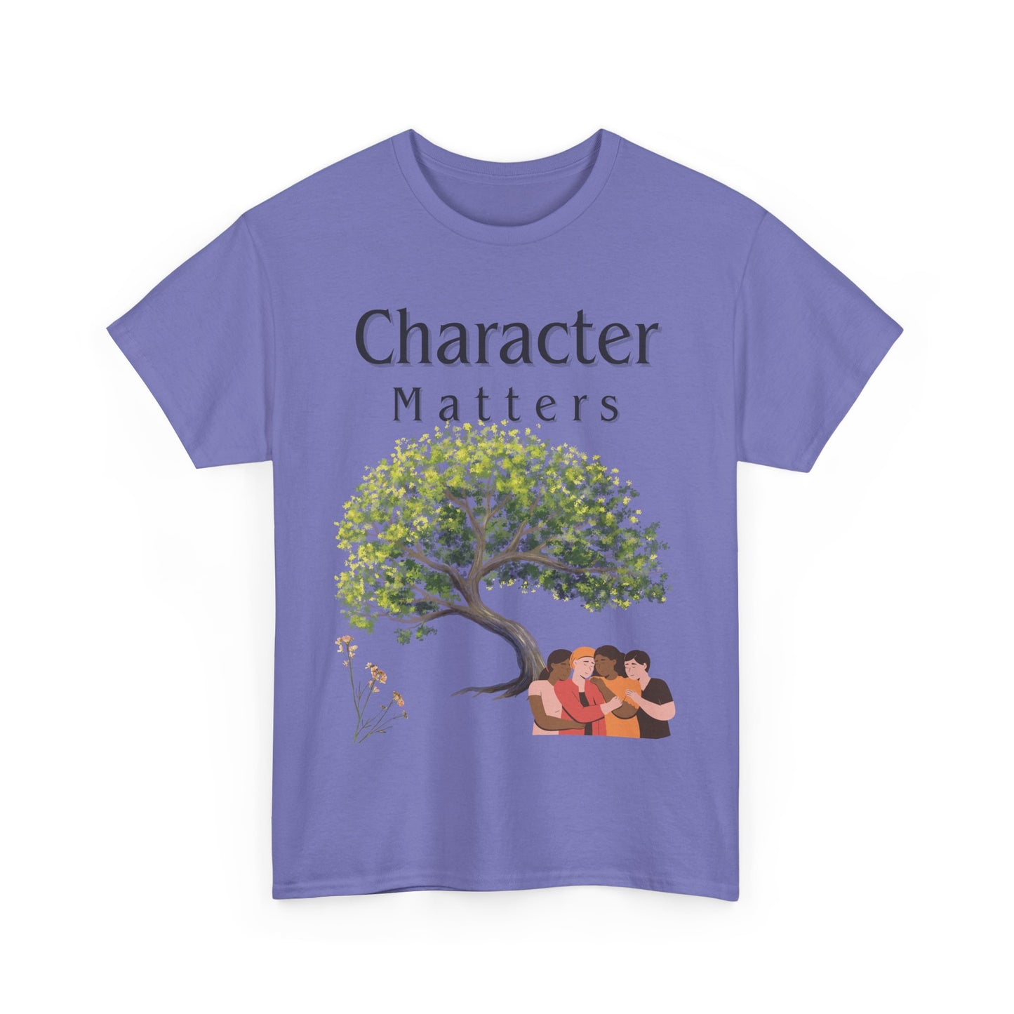 Camiseta "El Carácter Importa" de algodón grueso (13 colores)
