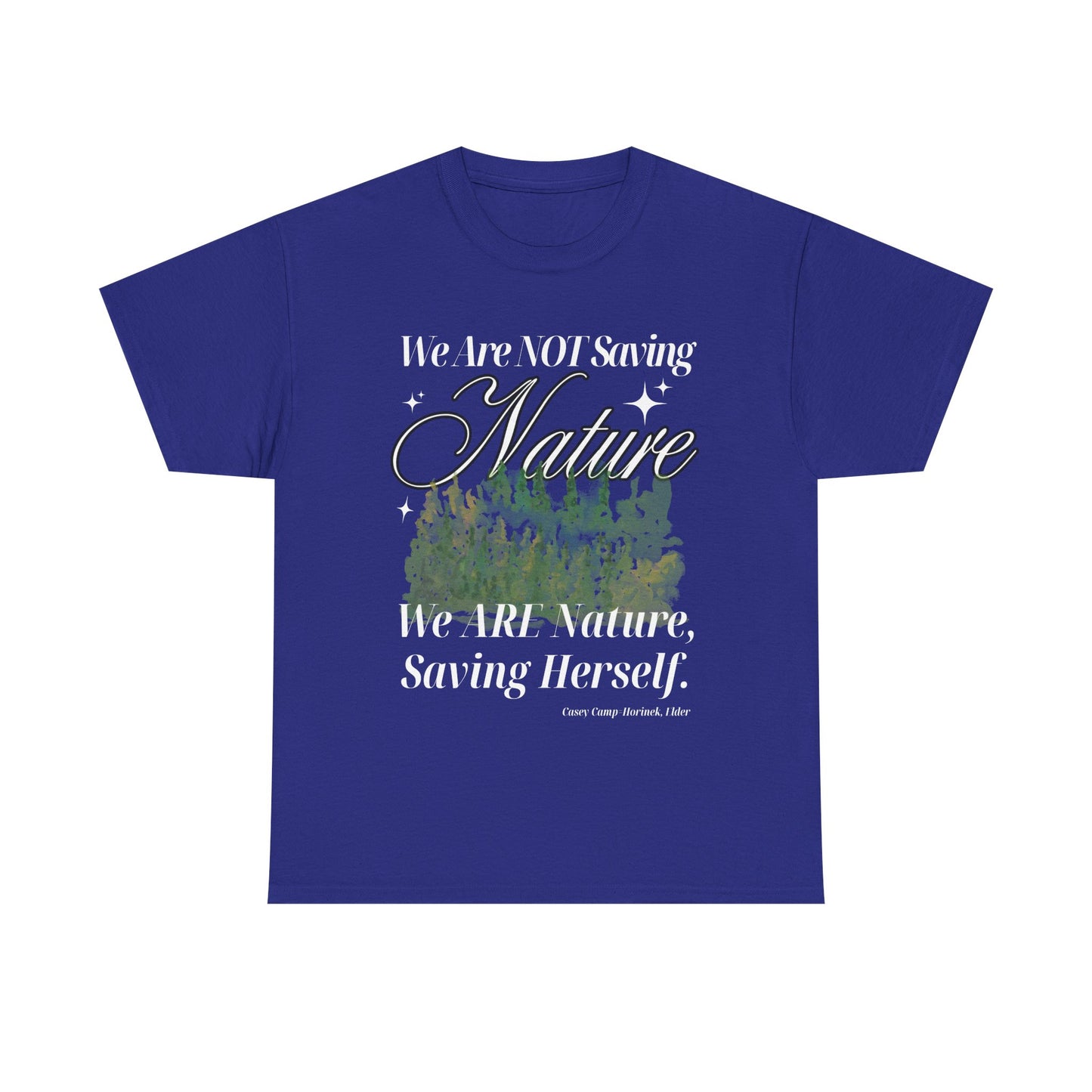Nature-Inspired Cotton Tee with 8 Color Choices