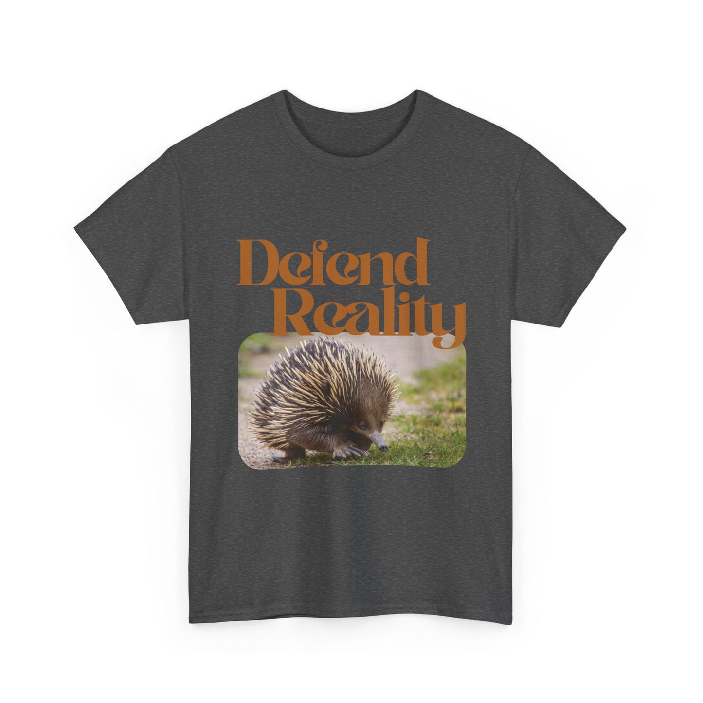 Cotton Hedgehog Tee - 'Defend Reality'