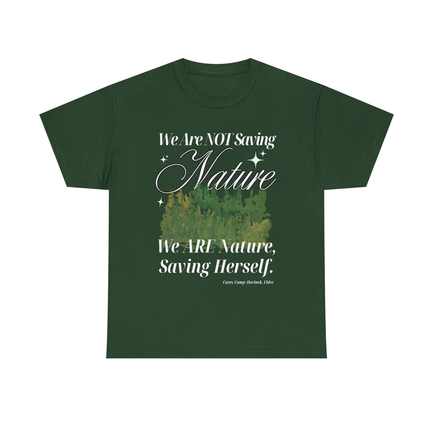Nature-Inspired Cotton Tee with 8 Color Choices