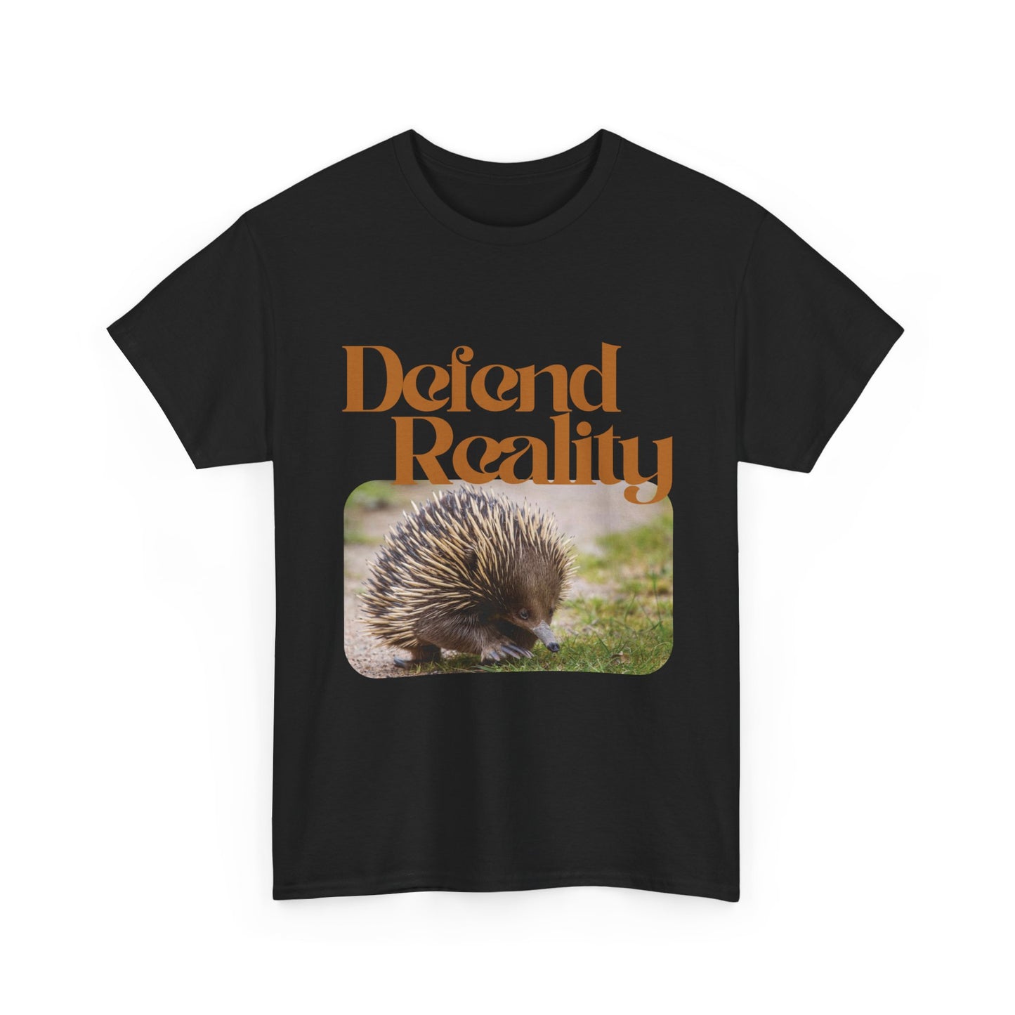 Cotton Hedgehog Tee - 'Defend Reality'