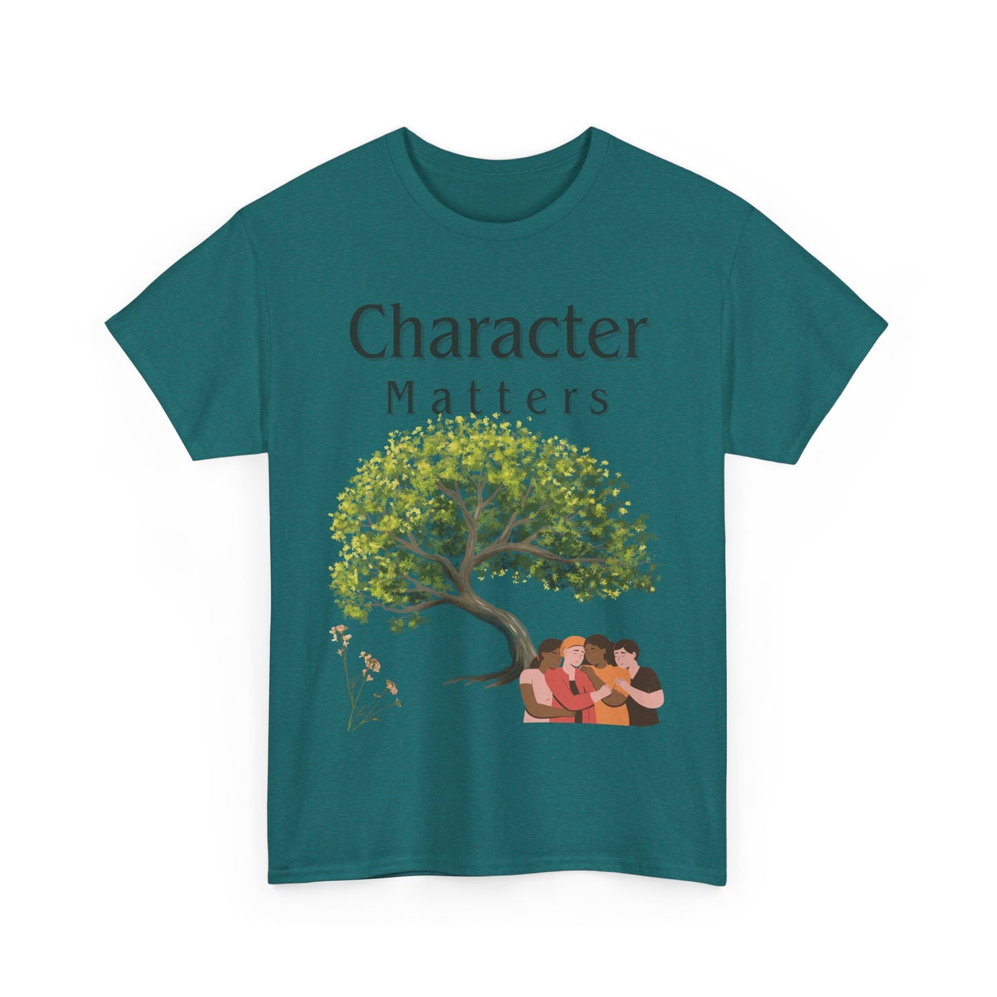 Camiseta "El Carácter Importa" de algodón grueso (13 colores)