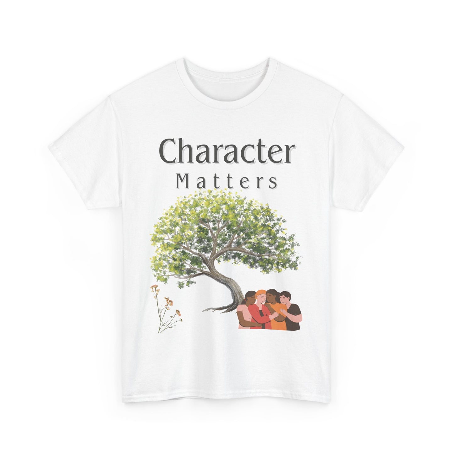 Camiseta "El Carácter Importa" de algodón grueso (13 colores)