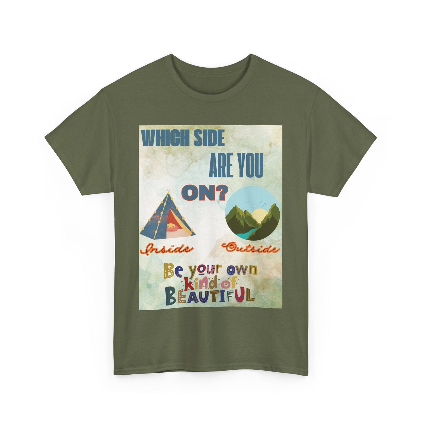 Camiseta de algodón inspiradora "¿De qué lado estás?", 13 colores