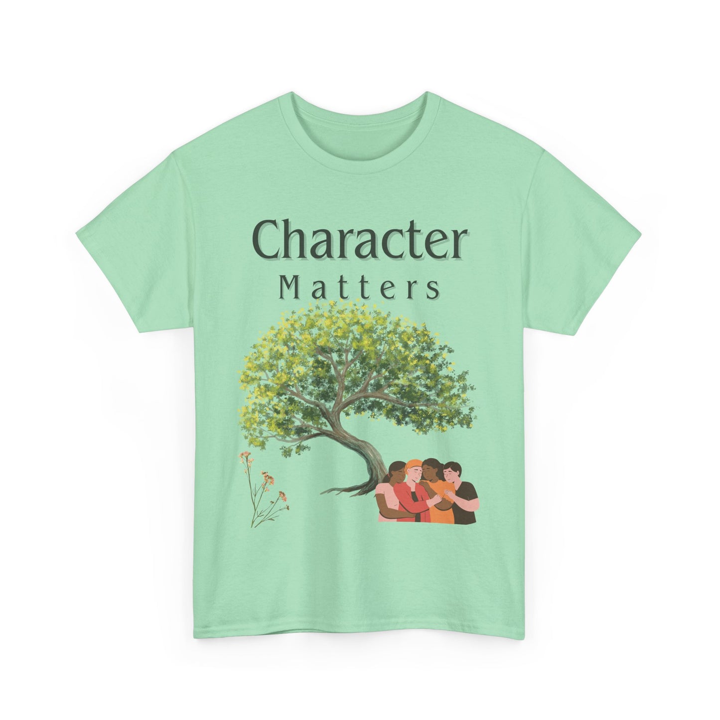 Camiseta "El Carácter Importa" de algodón grueso (13 colores)