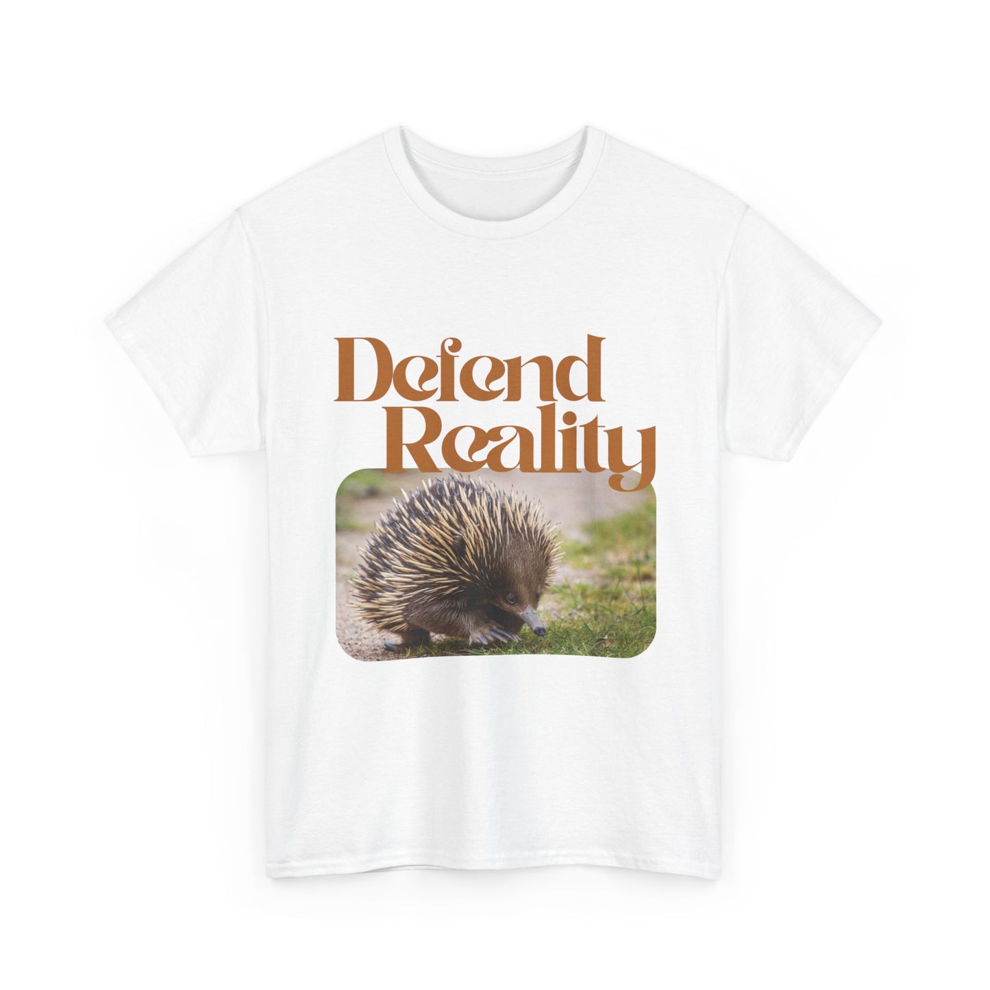 Cotton Hedgehog Tee - 'Defend Reality'