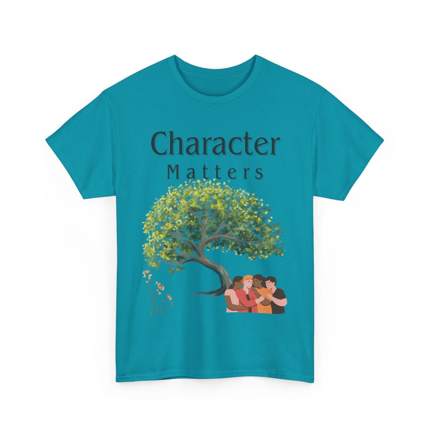 Camiseta "El Carácter Importa" de algodón grueso (13 colores)