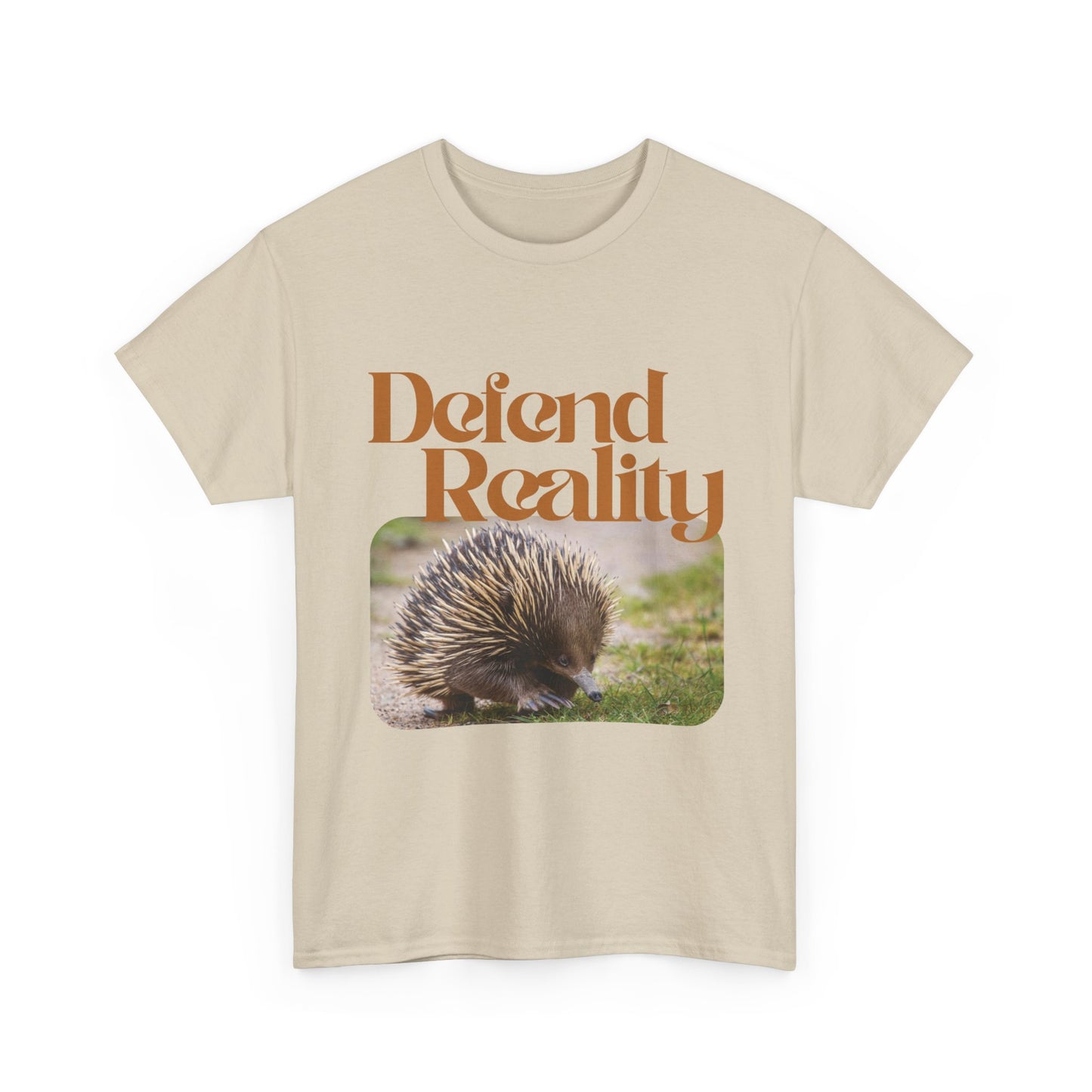 Cotton Hedgehog Tee - 'Defend Reality'