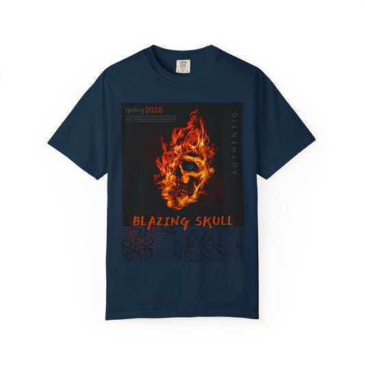 Blazing Skull Graphic T-Shirt