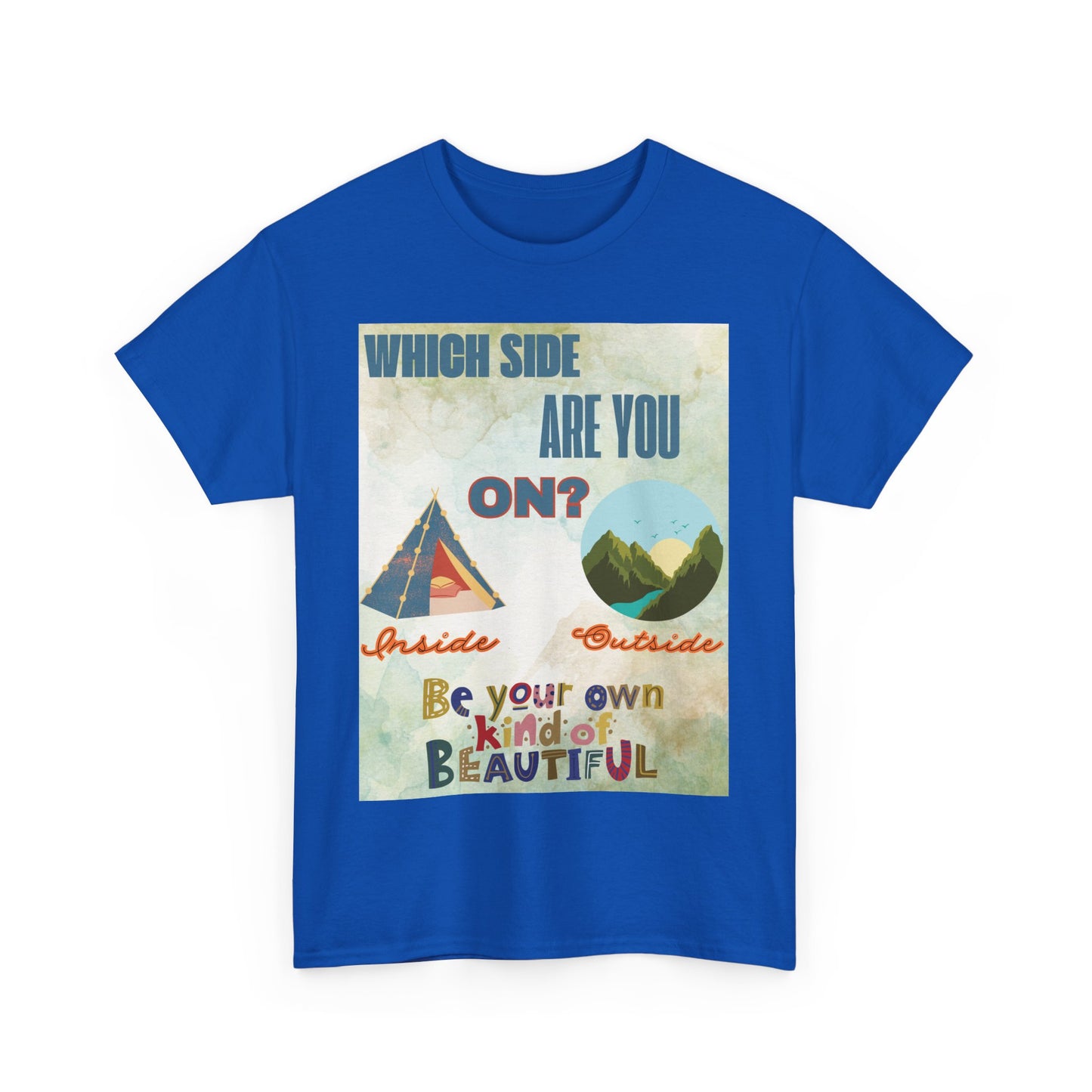 Camiseta de algodón inspiradora "¿De qué lado estás?", 13 colores