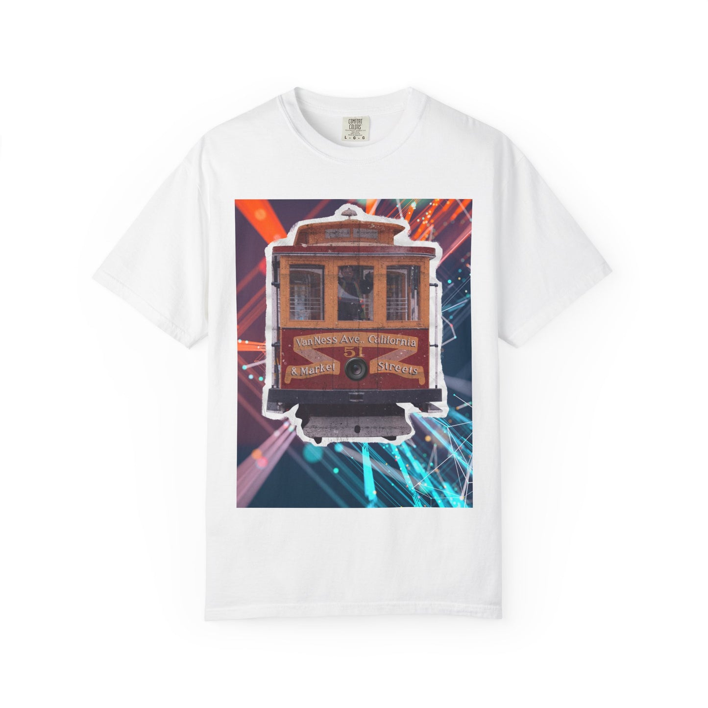 Streetcar Design Graphic T-Shirt
