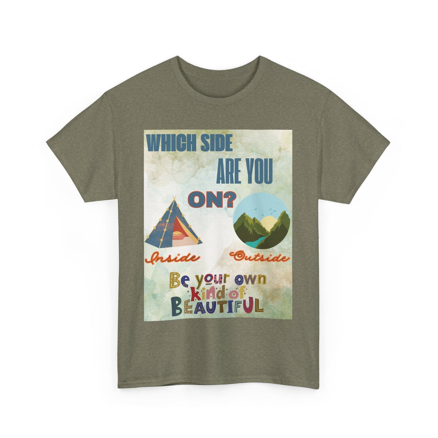 Camiseta de algodón inspiradora "¿De qué lado estás?", 13 colores