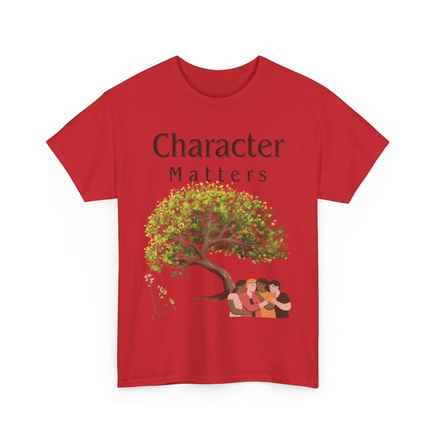 Camiseta "El Carácter Importa" de algodón grueso (13 colores)