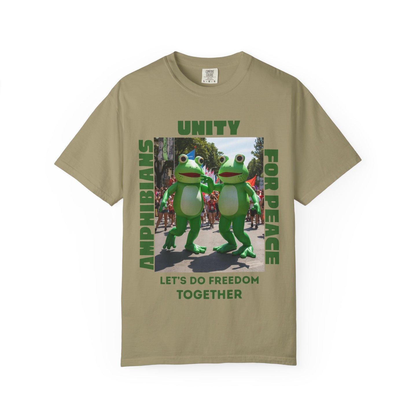 Unity Frog T-Shirt — "Let's Do Freedom Together"