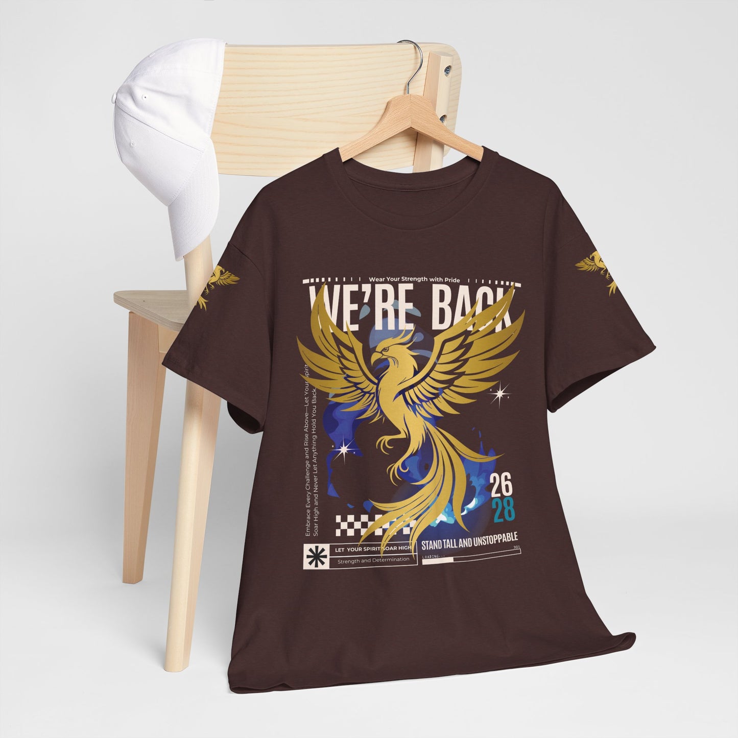 Camiseta gráfica Phoenix 'Estamos de vuelta 26 28', 12 colores
