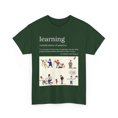 Camiseta gráfica - Aprendiendo en EE. UU. - Dr. Martin Luther King Jr.