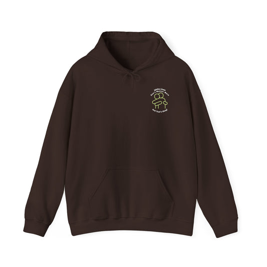 Hooded Sweatshirt - White Lives Don't Matter More And That's Okay