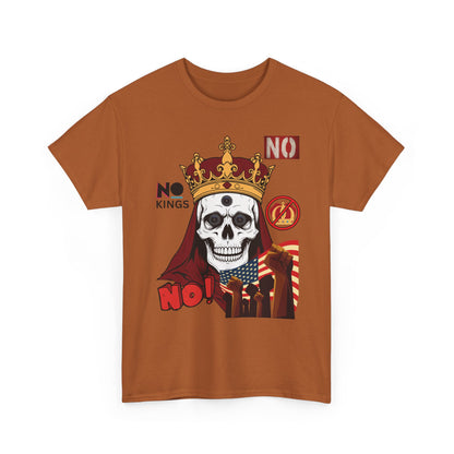 No Kings T-Shirt — Bold Protest Tee 10 Colors