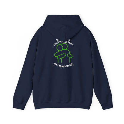 Hoodie "White Lives Don't Matter More And That's Okay" with HUG 2 Sides