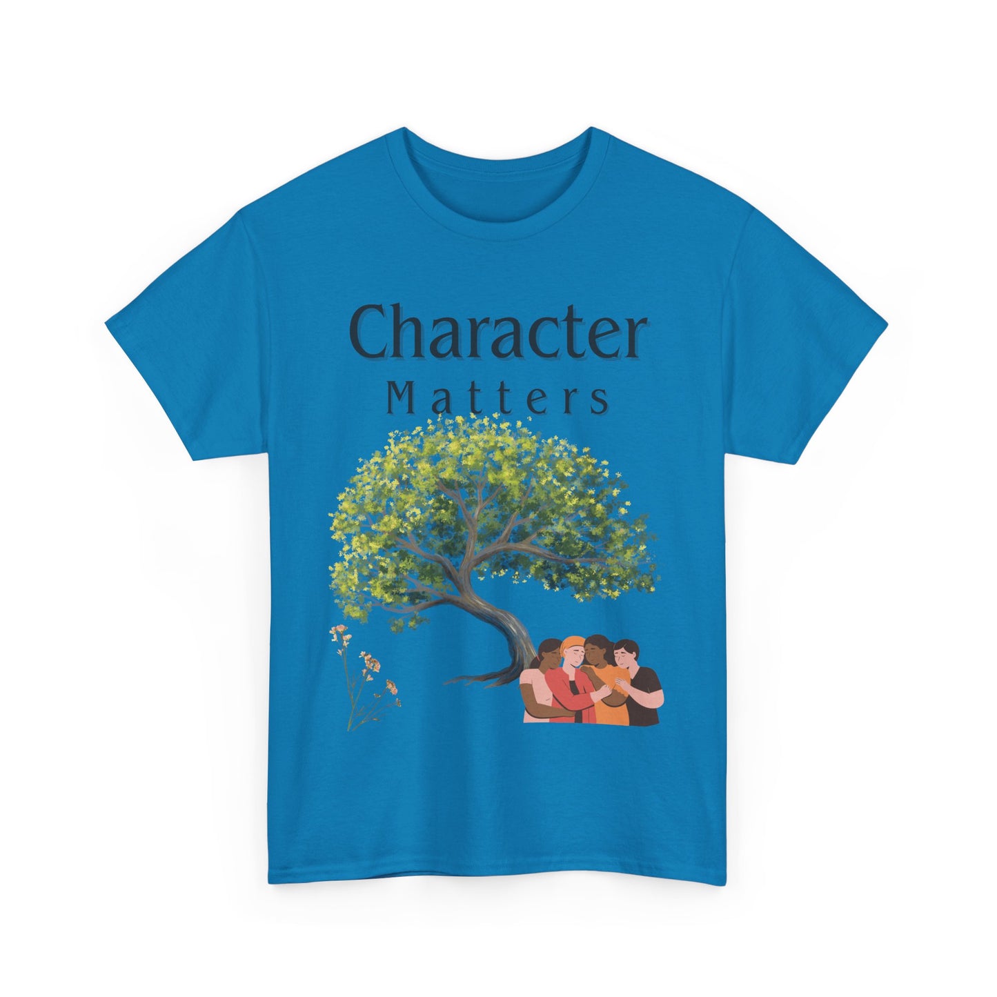 Camiseta "El Carácter Importa" de algodón grueso (13 colores)