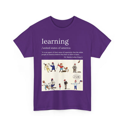 Camiseta gráfica - Aprendiendo en EE. UU. - Dr. Martin Luther King Jr.