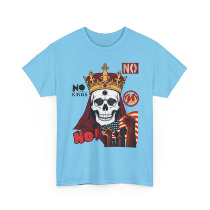 No Kings T-Shirt — Bold Protest Tee 10 Colors