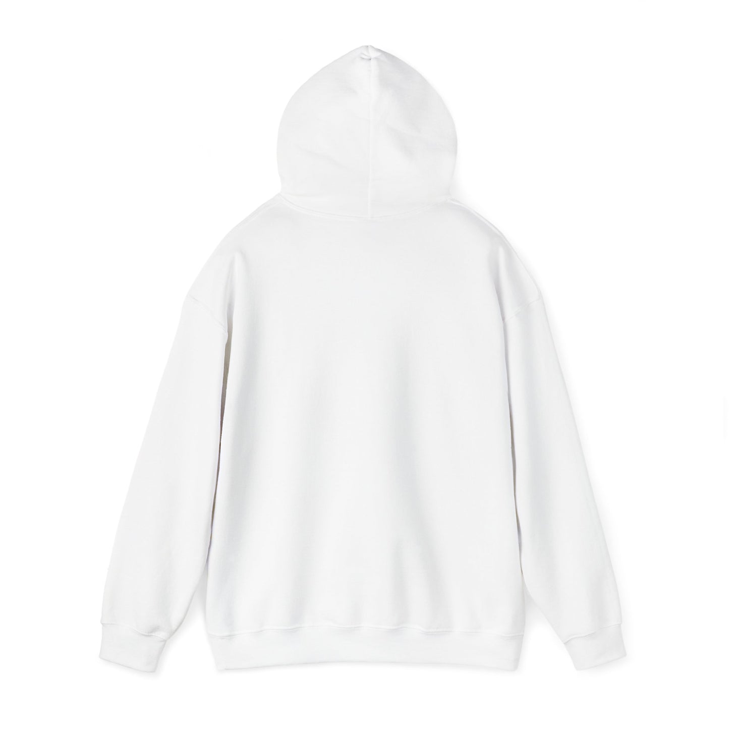 Hoodie, White with Hug, "White Lives Don't Matter More And That's Okay!" Heavyweight