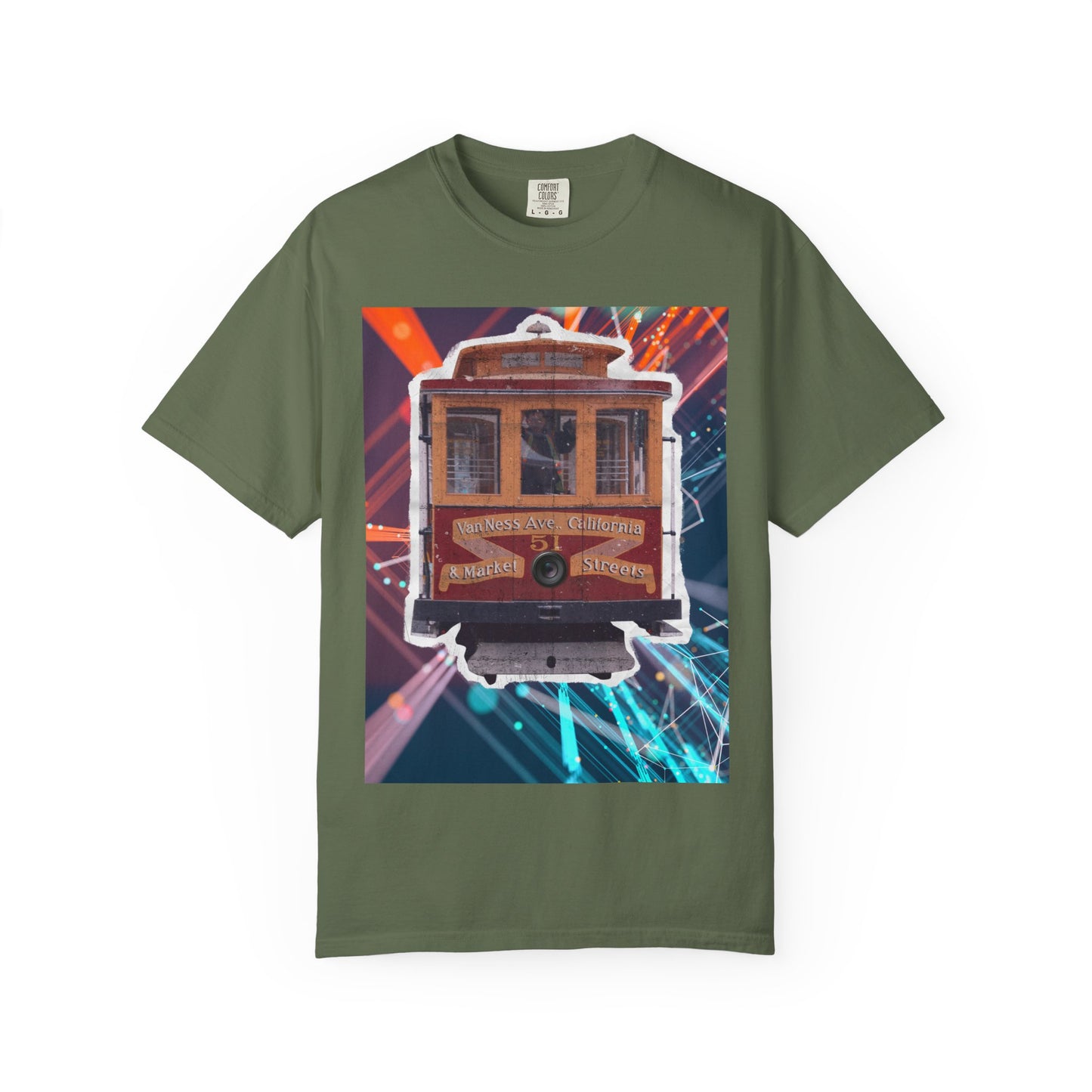 Streetcar Design Graphic T-Shirt