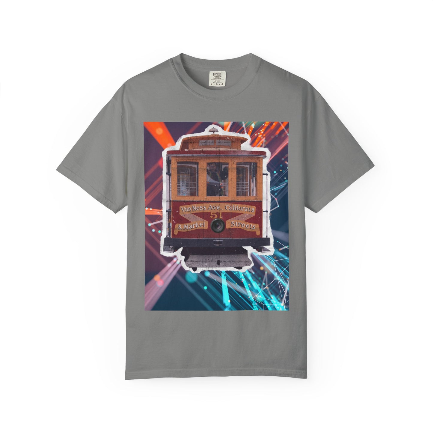 Streetcar Design Graphic T-Shirt