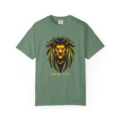 Lion Graphic T‑Shirt — "Nah Be Still" Reggae-Inspired Tee