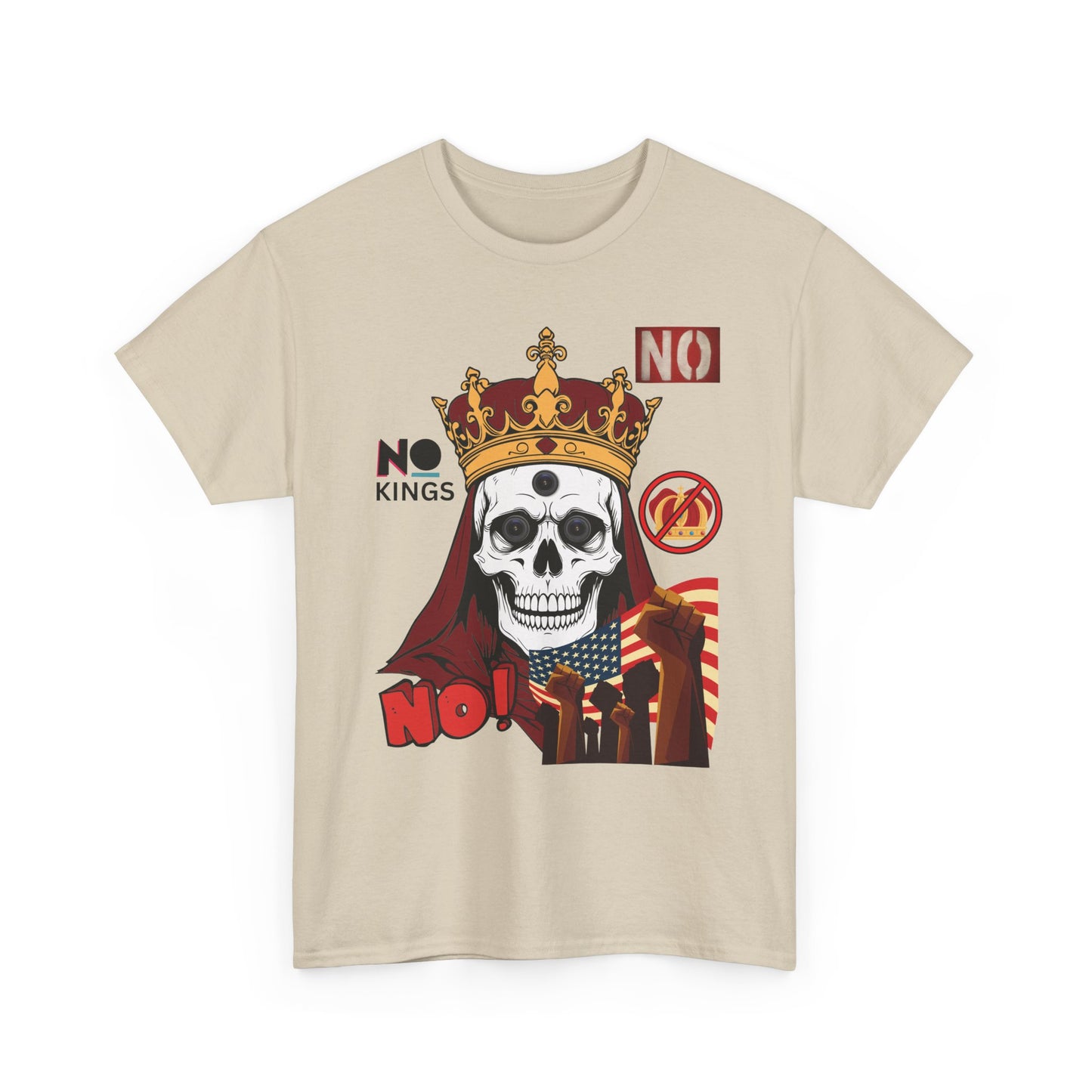 No Kings T-Shirt — Bold Protest Tee 10 Colors