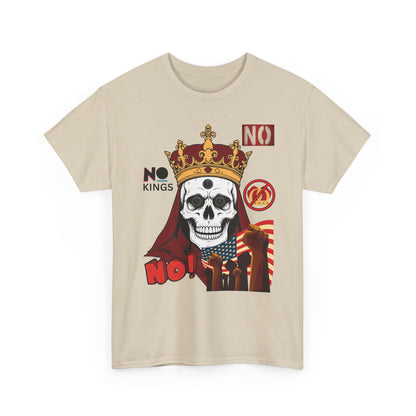 No Kings T-Shirt — Bold Protest Tee 10 Colors