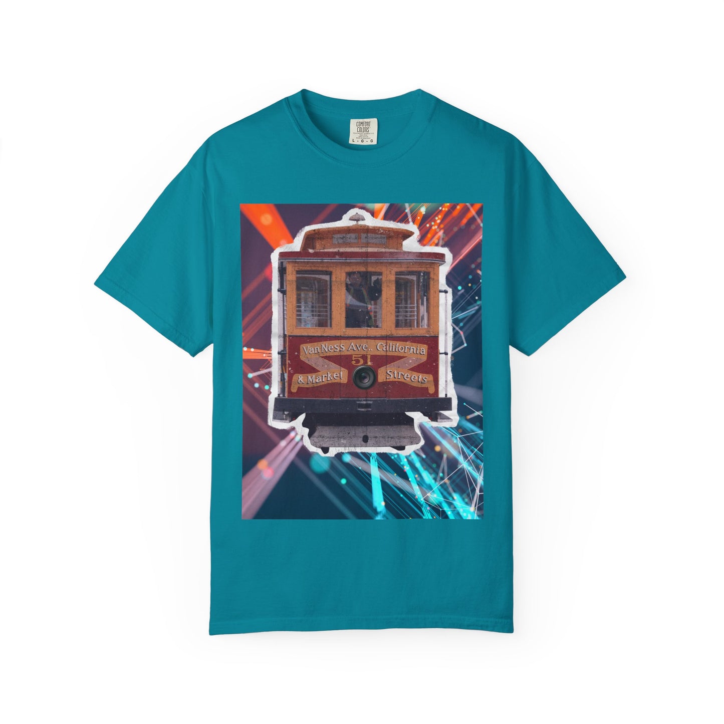 Streetcar Design Graphic T-Shirt