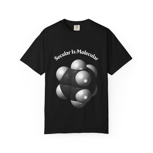 Secular Is Molecular T-Shirt — Science Molecule Graphic Tee